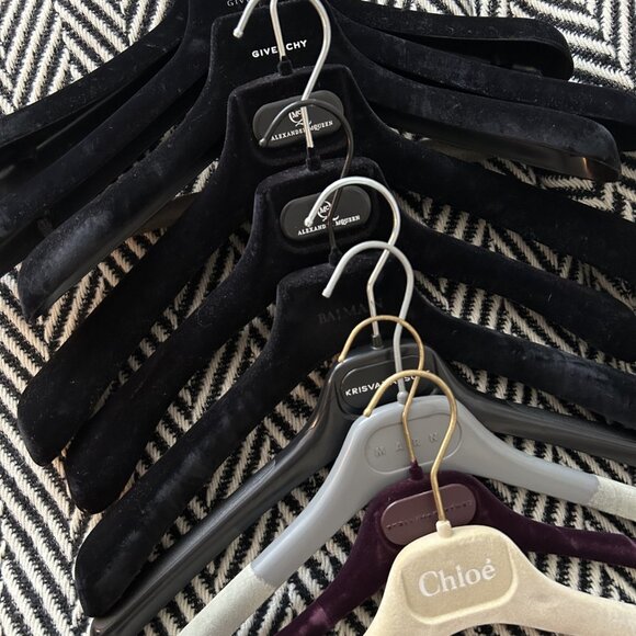 Lot of used designer hangers - Givenchy, Chloe, Marni, Balmain & more! - Picture 1 of 5
